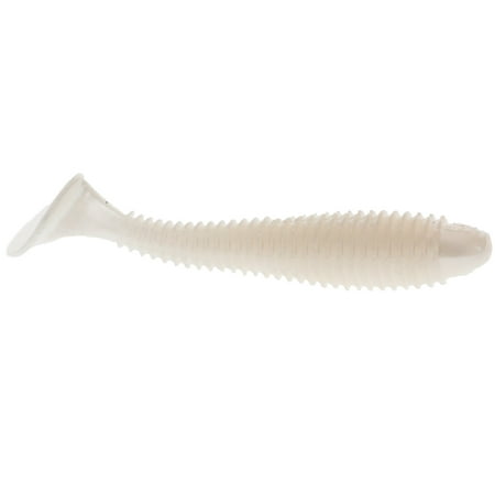 Strike King Saltwater Rage Swimmer 3.75 inch Soft Swimbait Fishing Lure, Pearl