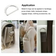 thumbnail image 5 of Metal D Rings Buckle, 15 Pack 20mm(0.79") 1.7mm Thick Welded D Rings Buckle, Silver Tone, 5 of 5