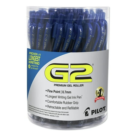 UPC: 0072838840660 | Pilot 84066 Premium G2 0.7 mm Retractable Gel Pen – Fine  Blue (36/Pack)