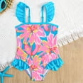 thumbnail image 3 of GYRATEDREAM Girls' One-Piece Swimwear Toddler Quick Dry Swimsuits Girls Beach Bathing Suit Kids Cute Sleeveless Swimwear for 4-7Y, 3 of 8
