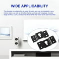 thumbnail image 5 of 5-Pack Wall-Mounted Speaker Hanging Brackets, 7cm Long Speaker Mounting Clothing Rack Iron Hanger Plate Accessories for Surround Sound Box Audio Speaker, Black, 5 of 6