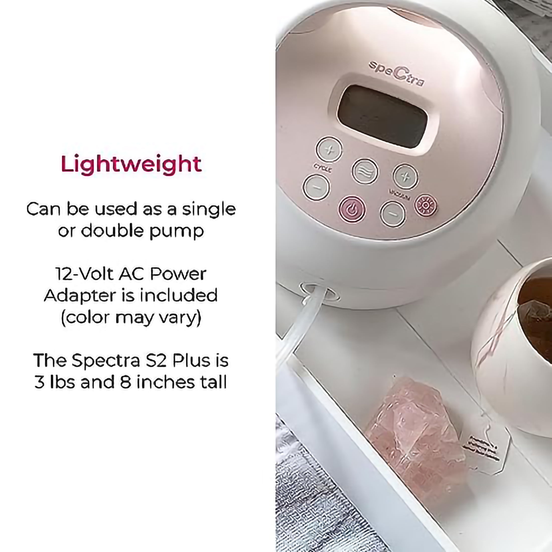 Spectra S1 Plus Cordless Mobile Portable Double Electric