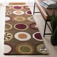thumbnail image 3 of SAFAVIEH Soho Selma Geometric Wool Runner Rug, Brown/Multi, 2'6" x 10', 3 of 10