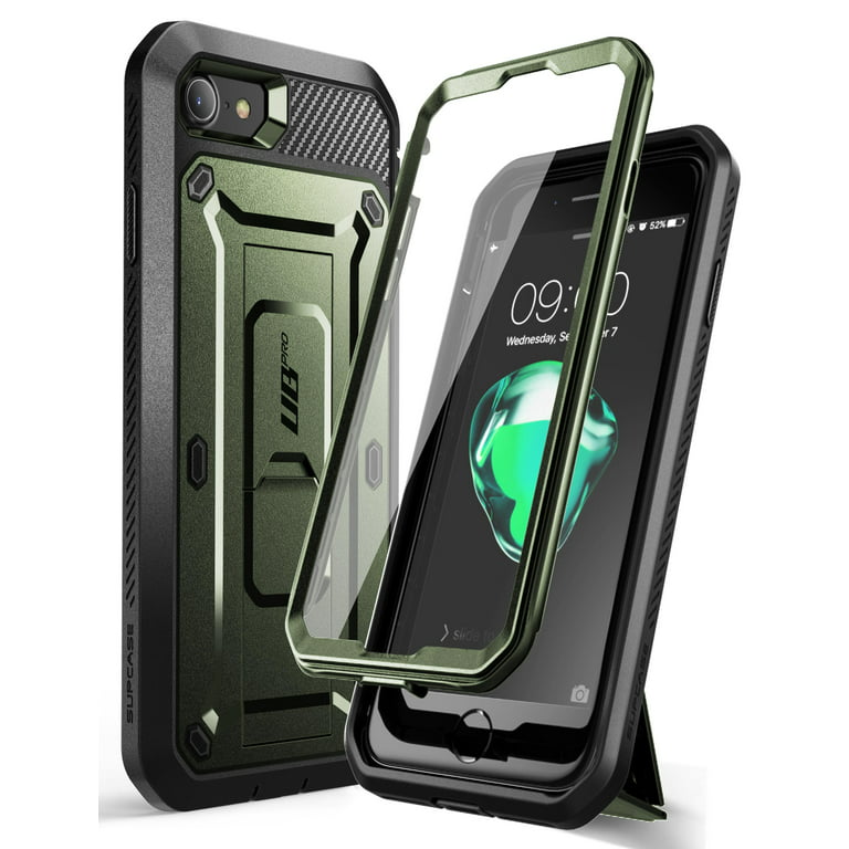 SupCase Unicorn Beetle Pro Series Case Designed for iPhone SE (2022/2020) /  iPhone 7 / iPhone 8, Built-in Screen Protector Full-Body Rugged Holster &  Kickstand Case (Guldan) 