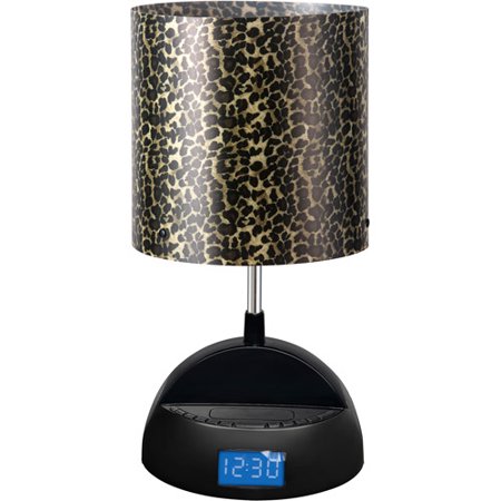 LighTunes Bluetooth Speaker Lamp with Alarm Clock, FM Radio and USB Charging Port