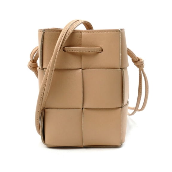 Pre-Owned Bottega Veneta BOTTEGAVENETA Cassette Bucket Shoulder Bag Porridge (Beige)... (Good)