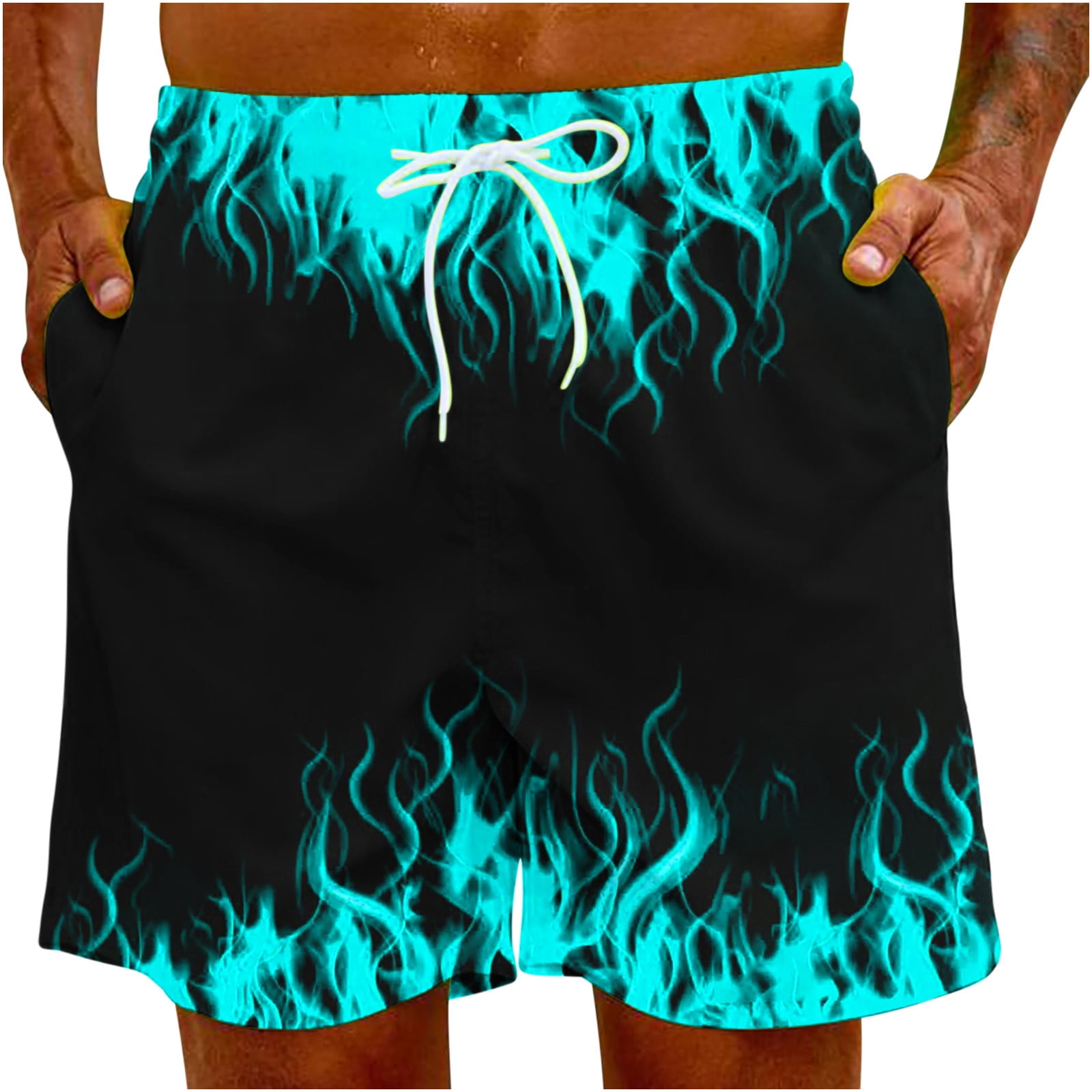 Flames Printed Easy Short Pants!!! by URAYAMA：US BLOG
