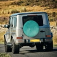 thumbnail image 2 of Rv Spare Tire Cover 14 inch - Teal Turquoise1 Tire Covers for Trailers, Adjustable Camper Spare Tire Cover, 2 of 7