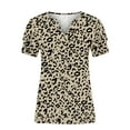 thumbnail image 4 of Womens Plus Size,Women Shirts Short Sleeve Loose Plus Size Tee Tops V-Neck Tunic Blouse, 4 of 7