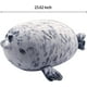 thumbnail image 3 of Almohada de peluche de foca regordeta, lindo animal de peluche de foca, peluche de algodón gris océano grande (23,6 pulgadas), 3 of 4