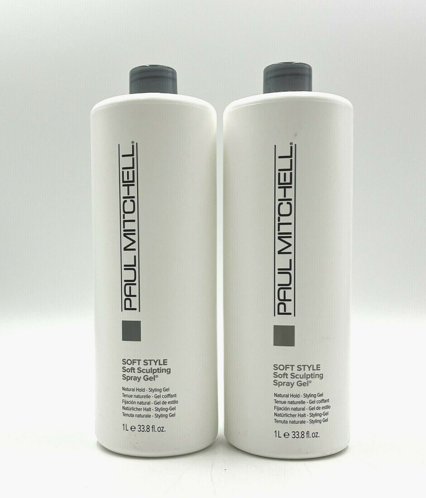 Paul Mitchell Soft Style Soft Sculpting Spray Gel 33.8 oz 2 Pack