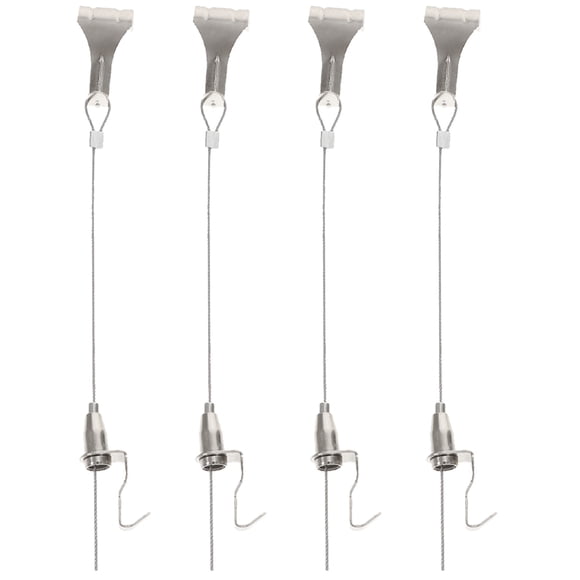 KAKOWELY Heavy Duty Picture Hanging Cord for Frames in Silver Stainless Steel Suitable for Wall Art and DIY Projects 4 Sets,40.94"X1.14"X1.02"