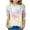 Multicolor, variant on Girls Spring Shirt Round Neck Blouse for Girls Short Sleeve Tee Shirts for Teens Gradient T Shirt Youth Blouse for Girls 10-12 Get it Fast
