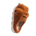 thumbnail image 4 of Tiger Paw Plush Slippers Flat Thermal Slippers for Indoor Bedroom (44-45), 4 of 5