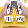 thumbnail image 3 of Charger Grip Left & Right for Nintendo Switch/Switch OLED Joy-con (Black), 3 of 6