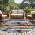 thumbnail image 5 of 6ft Round Rug, Vintage Floral Non-Skid Rubber Backing Large Area Rugs - Living Room Bedroom Home Office, Farmhouse Botanical Flowers Indoor Floor Mat Carpets Washable Rug, 5 of 9