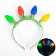 thumbnail image 2 of Paquete de 3 diademas con bombillas intermitentes navideñas, accesorios navideños, regalos de fiesta, 2 of 4