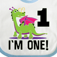 thumbnail image 4 of Inktastic First Birthday Girl Dragon Girls Baby Bib, 4 of 4
