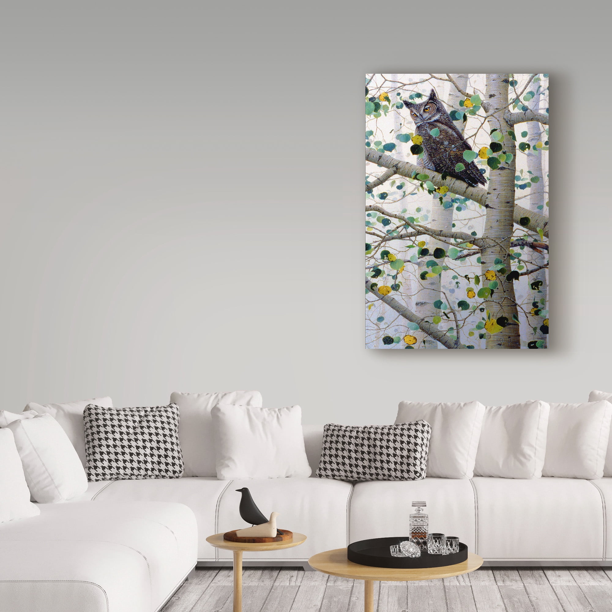 Trademark Fine Art 'Misty Aspen' Canvas Art by Jeff Tift