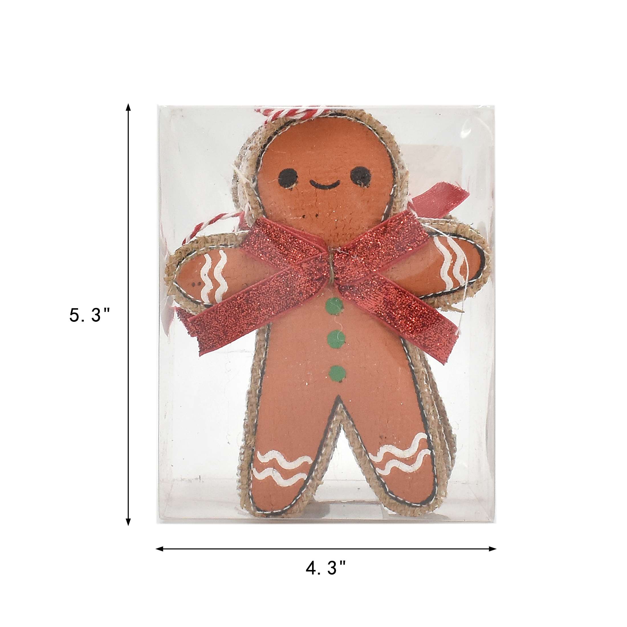 Holiday Time 24pc3asst Burlap Assorted Ornament Set Christmas Ornament 0.1lb