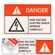 thumbnail image 1 of unbranded 5Ud Etiquetas De Advertencia De Alta Para Seguridad Eléctrica Resistente Agua Y Aceite, 1 of 7