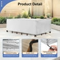 thumbnail image 2 of Hootek Patio Furniture Covers, 71×47 Outdoor Furniture Cover Waterproof, Heavy Duty Oxford Patio Table Cover for Outdoor Table, Chair, Sofa, Desk (Silver 71"L×47"W×30"H), 2 of 7