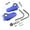 Blue, variant on Snmubt White Motorcycle Handguard with LED Light, Anti-fall Hand Guards Windbreaks Hand Lights for Motorbike, Carbon Fiber Pattern, for Night Riding, Motorcycle Modification, Christmas Gift