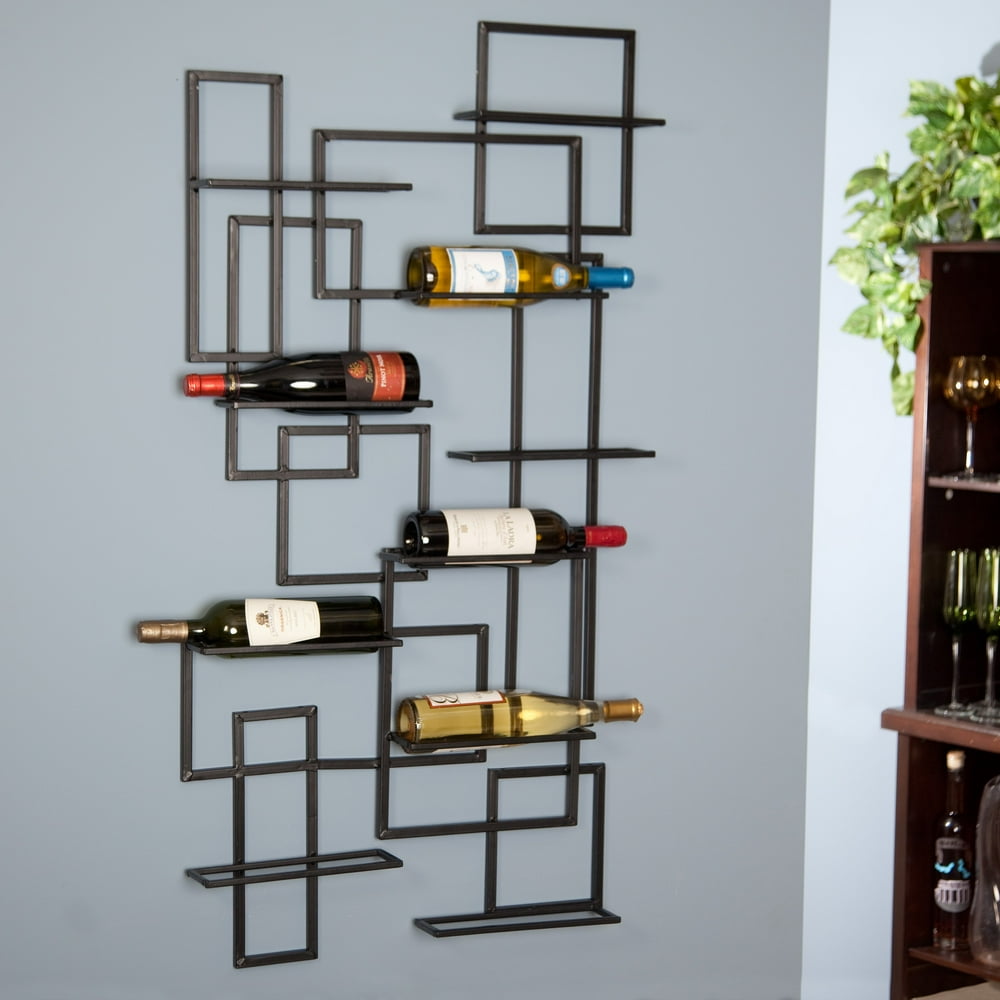 Oenophilia MidCentury 10Bottle Wall Wine Rack