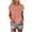 Pink, variant on Summer Fashion Womens Tops 2025 Plus Size Casual Short Sleeve Round Neck Print Ladies Blouse