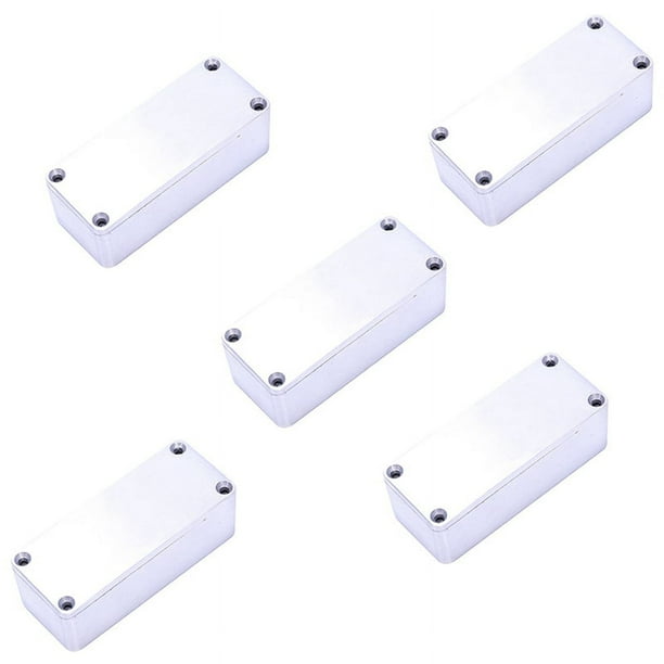 5 Piezas Caja de Pisada de Aluminio Efectos Estilo 1590ª Caja de Pedales para Guitarra
