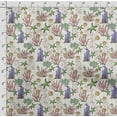 thumbnail image 4 of Soimoi Sea Shell Printed, Japan Crepe SatinFabric, by The Yard 54 Inch Wide, Decorative Sewing Fabric for Dresses Kimonos Gowns, Light Gray, 4 of 5