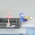 thumbnail image 2 of Estatua de la bailarina,Estatua de niña de ballet Escultura de niña de resina Artesanía,Figura de oso,Bandeja para gatos Bandeja para dulces para gatos Bandeja para estatuas de resina,Cuenco, 2 of 8