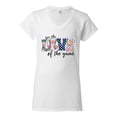 thumbnail image 3 of For the Love of the Game Sports Women's Standard V-Neck Tee, White, Medium, 3 of 5