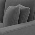 thumbnail image 3 of Stockton 99W L Shaped Sectional Couch with Ottoman in Gray Herringbone Fabric, 3 of 7