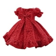 thumbnail image 1 of adviicd Robes pour Filles Robe Arc-en-Ciel Sans Manches à Sequins pour Mariage Rouge,90, 1 of 4