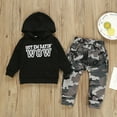 thumbnail image 4 of FRSASU Kids Pants 锛孠id Toddler Baby Boy Long Sleeve Hooded Sweater +Camouflage Pants Outfits Set, 4 of 9