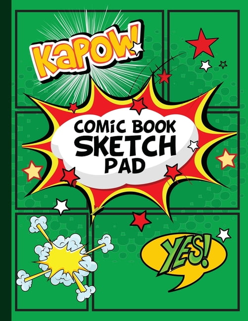 Comic Book Sketch Pad Blank Comic Panels for Comic Drawing