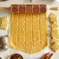 thumbnail image 1 of LYD Navidad copo de nieve vid grabado rodillo DIY hornear galleta fideos galleta Fondant pastel masa madera grabado rodillo LYD rodillos, 1 of 2