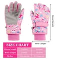 thumbnail image 2 of Springcorner 1 Pair Kids Snow Ski Gloves,Waterproof Kids Winter Gloves, Cartoon Snow Mittens,Snow Gloves for Ourdoor for Boys Girls Toddler with Fleece Lining(Pink-4-6Year), 2 of 7