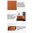 thumbnail image 6 of JUNWELL Storage Basket Leather Organizer Holder Container Box Stationery Sundries, 6 of 9