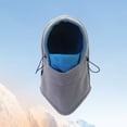thumbnail image 2 of UTSJKR Unisex Polar Fleece Full Face Balaclava Hat, Windproof Thermal Neck Gaiter Cover, Breathable Warm Headgear for Skiing Cycling Running Outdoor Sports Gray, 2 of 2