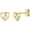 Celtic Heart-Gold, variant on Celtic Women's Earrings Hypoallergenic Sterling Silver Studs, Women's Heart/Triangle/Cross/Bow Earrings Irish Jewelry Silver/Gold Plated/Rose Gold