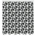 thumbnail image 3 of Ambesonne Tattoo Shower Curtain, Young Woman Portrait Tattoo, 69"Wx75"L, White and Black, 3 of 3