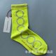 thumbnail image 4 of Calcetines de algodón a media pantorrilla de estilo japonés para mujer, mallas con estampado de viento y tambor de campana Retro artístico multicolor, 4 of 5