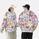 thumbnail image 4 of Fotbe Peace Love and Dove Flower Power Chaqueta con Protección Solar UPF 50+ para Hombre y Mujer, Camisa con Capucha y Bolsillos-3X-Large, 4 of 7