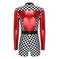 thumbnail image 7 of Aislor Women Racer Romper Jumpsuit Race Car Driver Bodysuit Leotard Costume Performance Red 3XL, 7 of 7