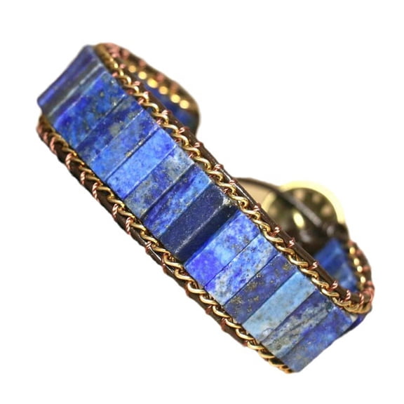 Lapis Stone Bracelet Elegant Bracelet Fashion Wrist Jewelry Woven Bracelet