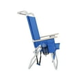 thumbnail image 5 of 17 Inches High Off Ground 4 Reclining Position Tall Beach Chair with Canopy Shade, 5 of 9