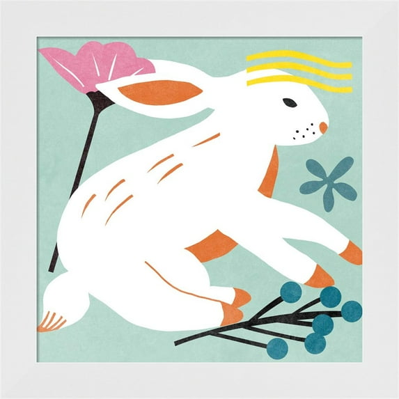 Great Art Now Easter Bunnies III by Melissa Wang, Framed Wall Art, 14W x 14H