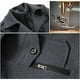 thumbnail image 5 of Abrigo de invierno para hombre, abrigo corto de lana de invierno, abrigo de lana de longitud media, chaqueta de invierno corta con cuello doble extraíble para negocios, ocio al aire libre,, 5 of 5